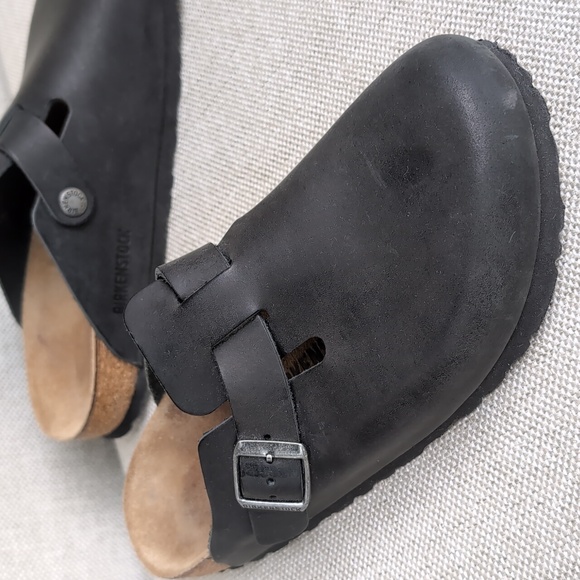 Birkenstock Boston Oil Leather Clogs - Picture 3 of 16
